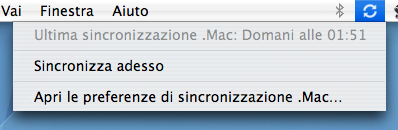 Sincronizzazione .mac