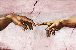 Michelangelo, La creazione dell’uomo: due persone ma non due uomini